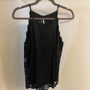 Fortune + ivy black lace top